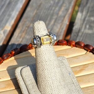 Sterling & hematite ring